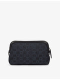 Smythson small canvas travel pouch (British brand)
