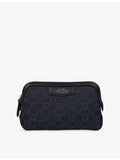 Smythson small canvas travel pouch (British brand)