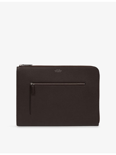 selfridges Smythson Ludlow Small Leather Laptop Case- Buy online at McGrocer