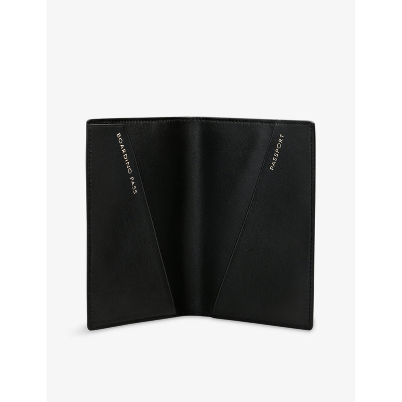 Smythson Ludlow leather passport holder, imported from the UK