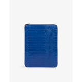 Mara A4 Leather Writing Folder - CERULEAN