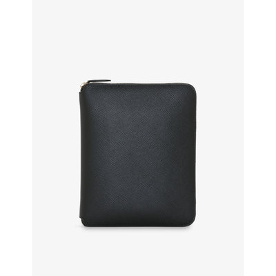 selfridges Smythson Panama Leather A5 Writing Folder- Buy online at McGrocer