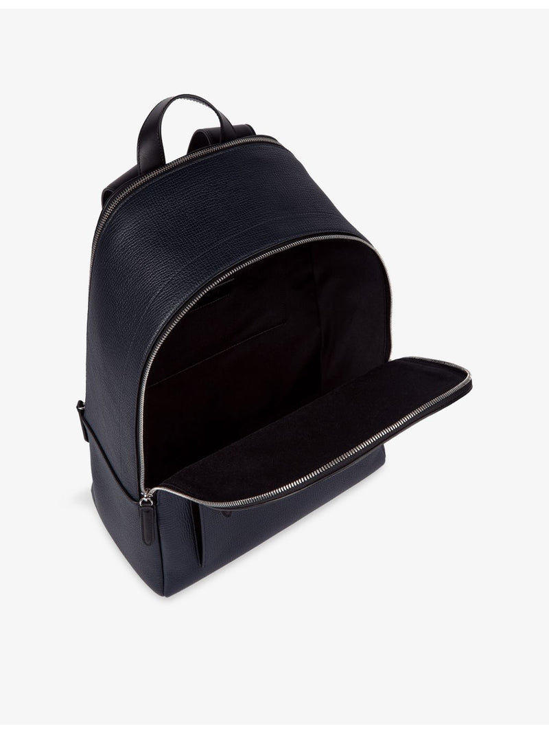Smythson logo-embossed leather backpack, UK version