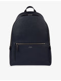 Smythson logo-embossed leather backpack, UK version