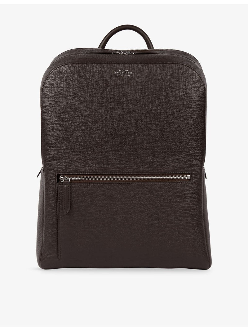 Smythson Ludlow zip-around leather backpack (British brand)