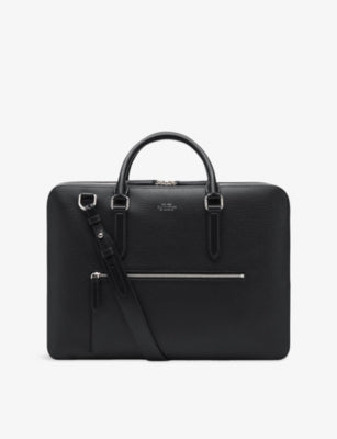 Smythson Ludlow large leather briefcase, imported from the UK