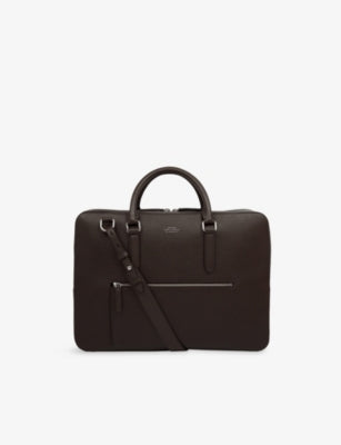 Smythson Ludlow large leather briefcase, imported from the UK