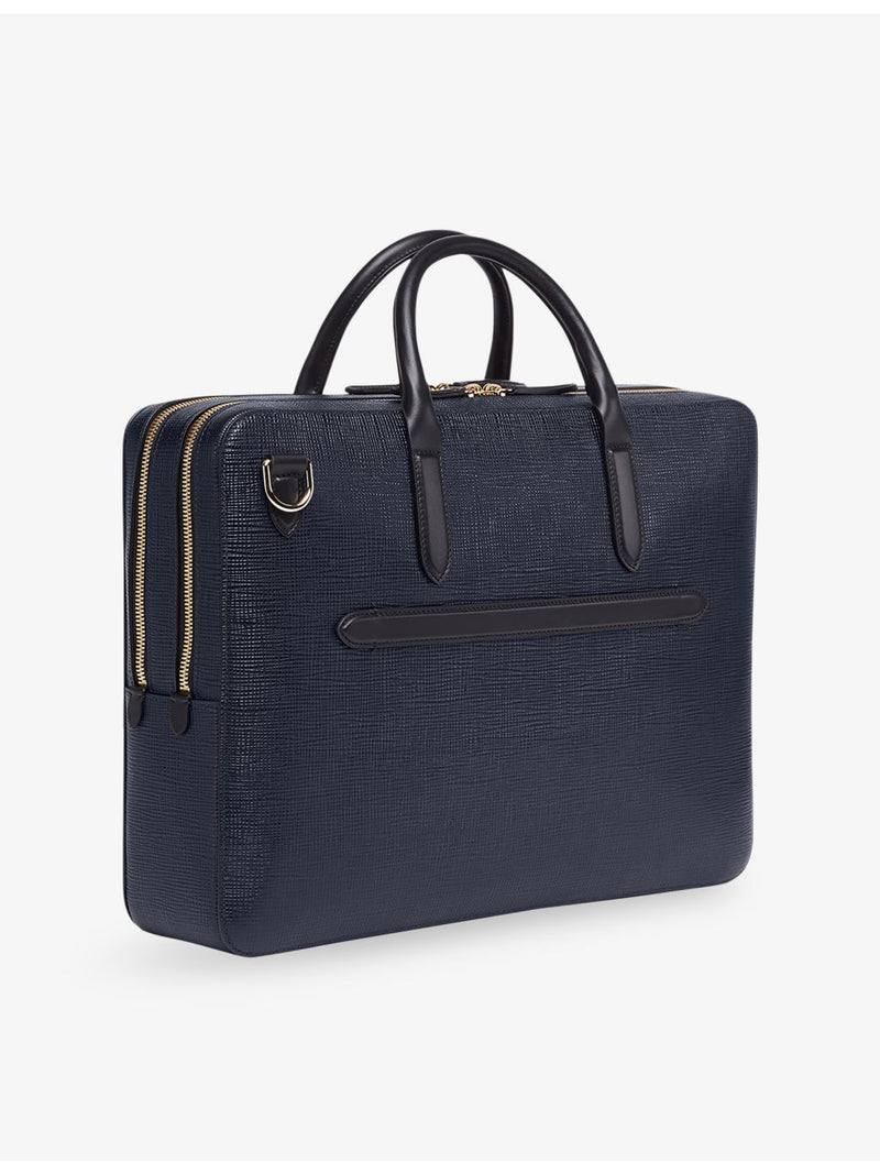 Smythson Panama large leather briefcase - British product