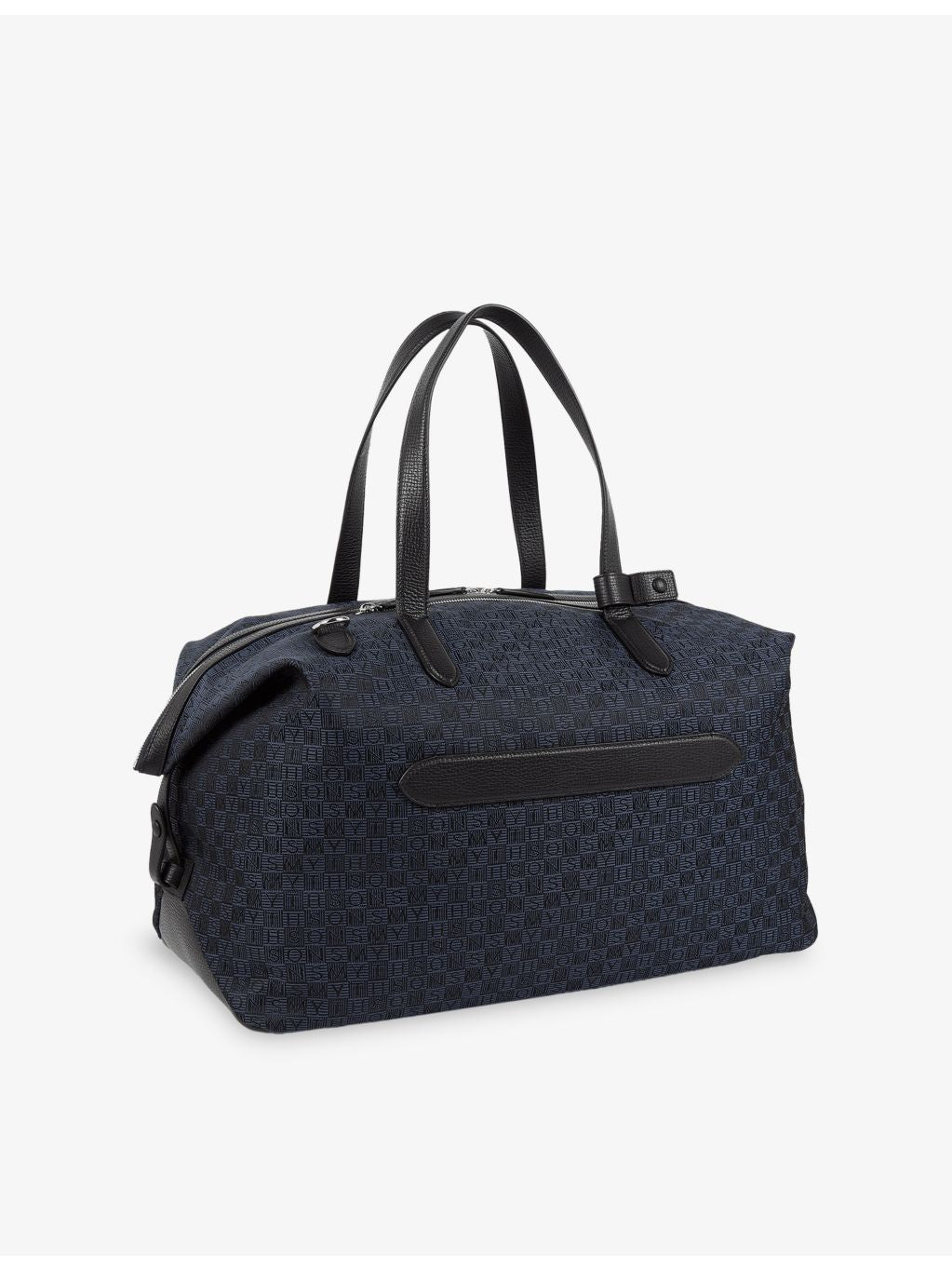 Smythson monogram-stamp travel bag, imported from the UK