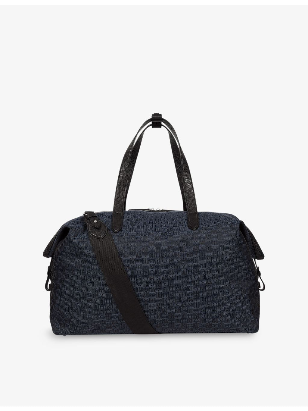 Smythson monogram-stamp travel bag, imported from the UK