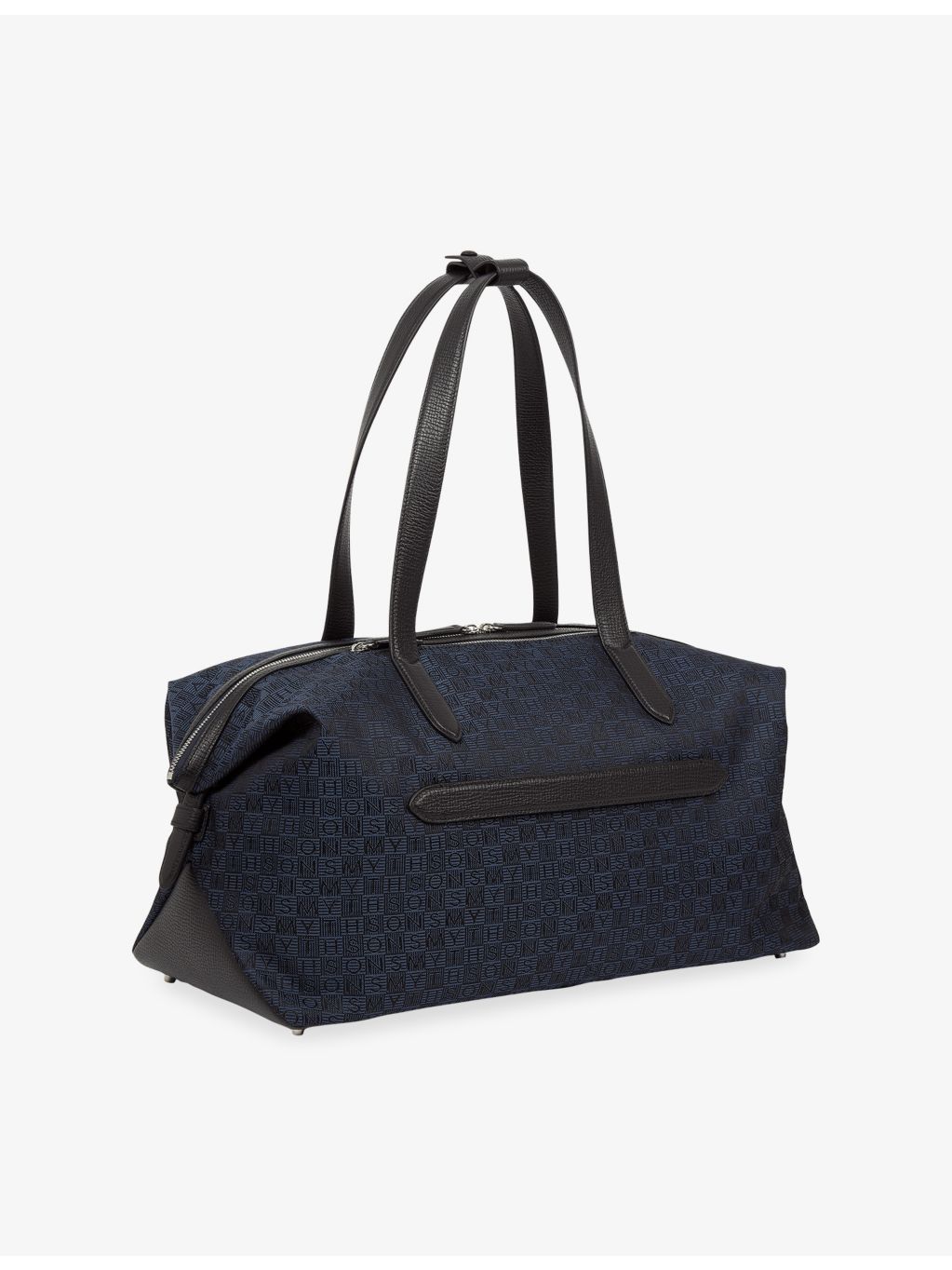 Smythson monogram stamp small canvas travel bag, UK version