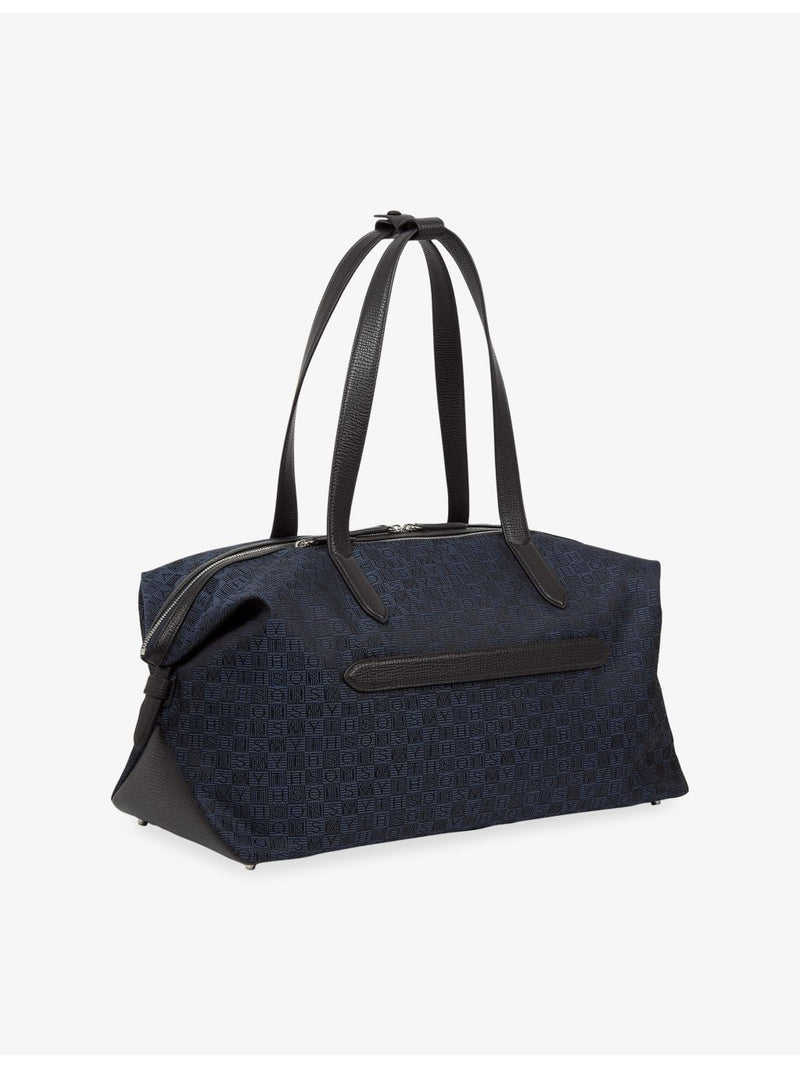 Smythson monogram stamp small canvas travel bag, UK version