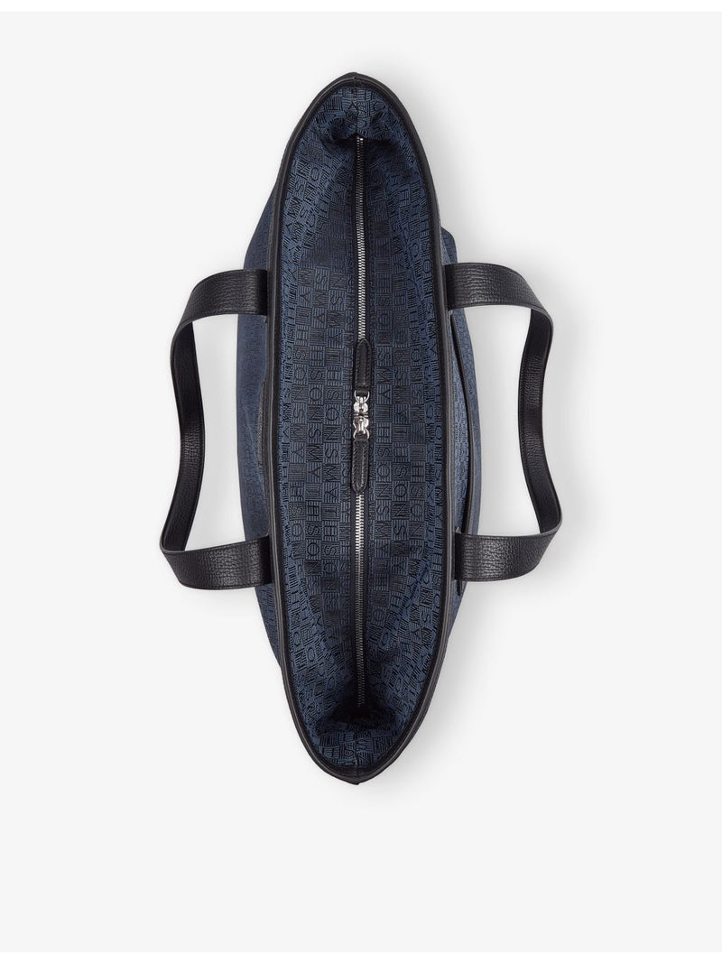 Smythson monogram-stamp canvas tote bag, UK version