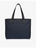 Smythson monogram-stamp canvas tote bag, UK version