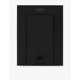 Smythson leather double photo frame cross-grain - British product