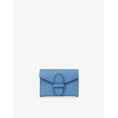 selfridges Smythson Single Play Leather Playing Card Case- Buy online at McGrocer