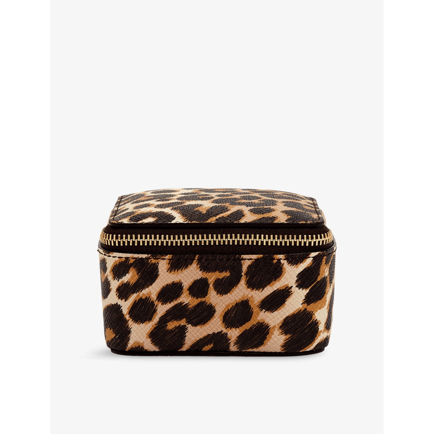 Smythson Panama Leopard leather trinket case (British brand)