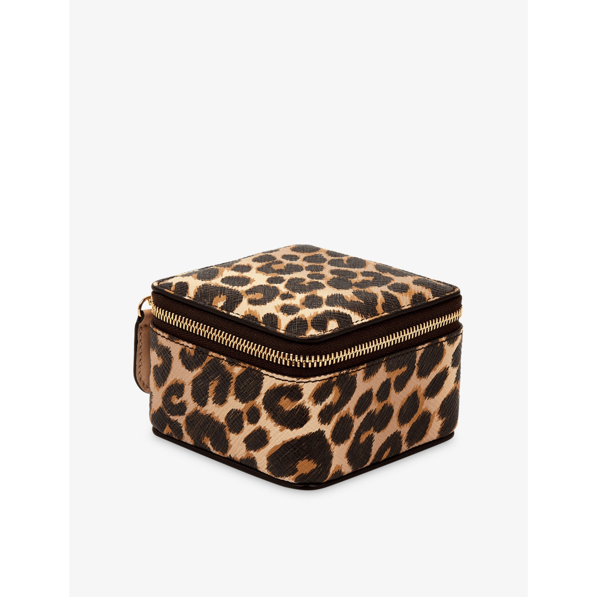 Smythson Panama Leopard leather trinket case (British brand)