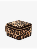 Smythson Panama Leopard leather trinket case (British brand)