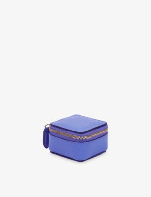 Smythson Panama Leopard Small Leather Trinket Case
