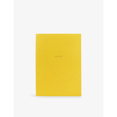 selfridges Smythson Soho Leather Recipe Journal- Buy online at McGrocer