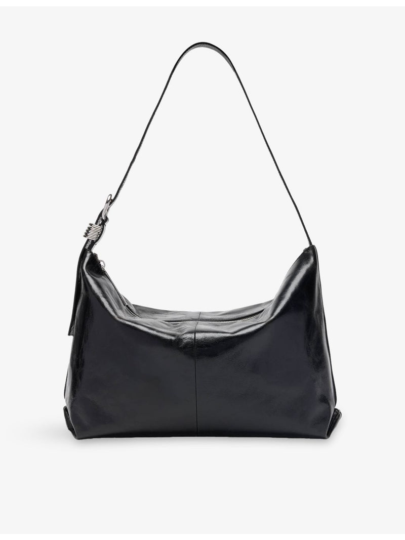 Whistles ring-embellished leather shoulder bag, imported from the UK
