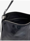 Whistles ring-embellished leather shoulder bag, imported from the UK