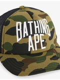 A Bathing Ape NYC camo mesh cap, imported from the UK