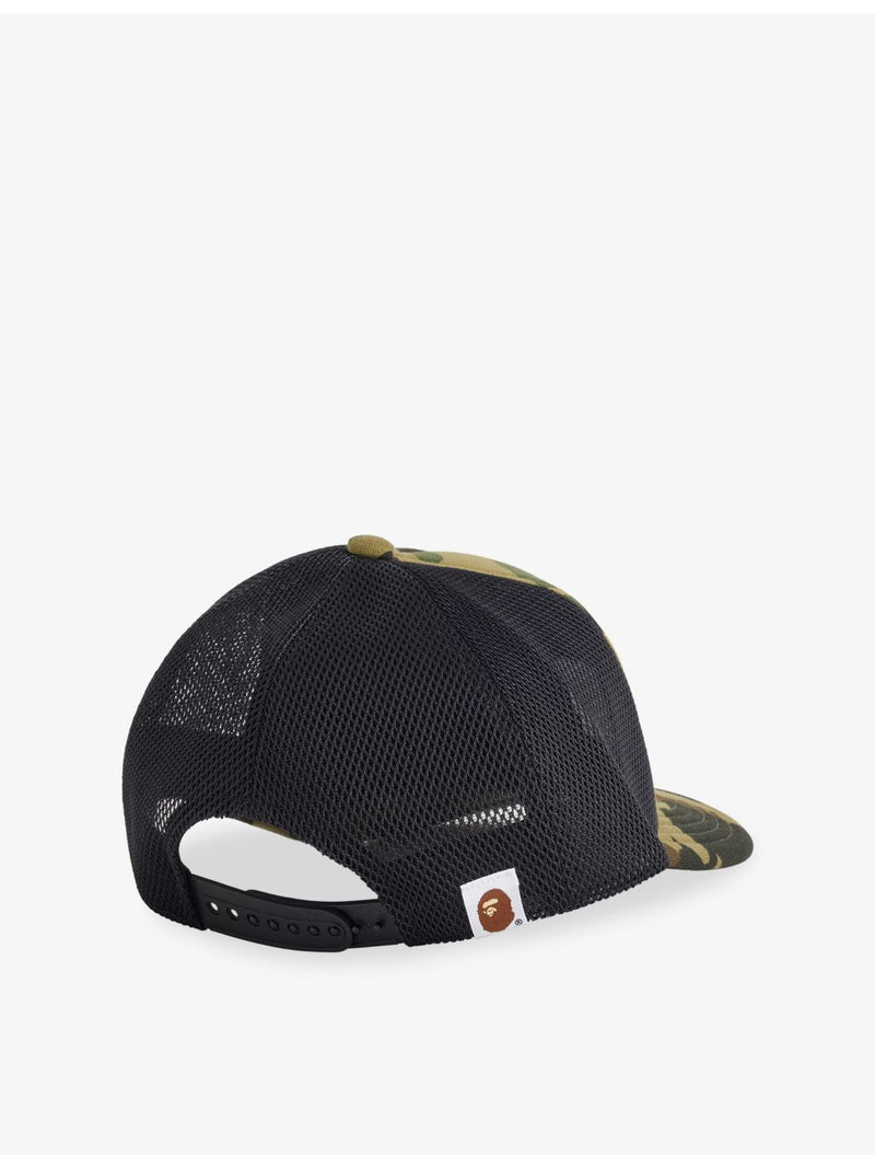 A Bathing Ape NYC camo mesh cap, imported from the UK