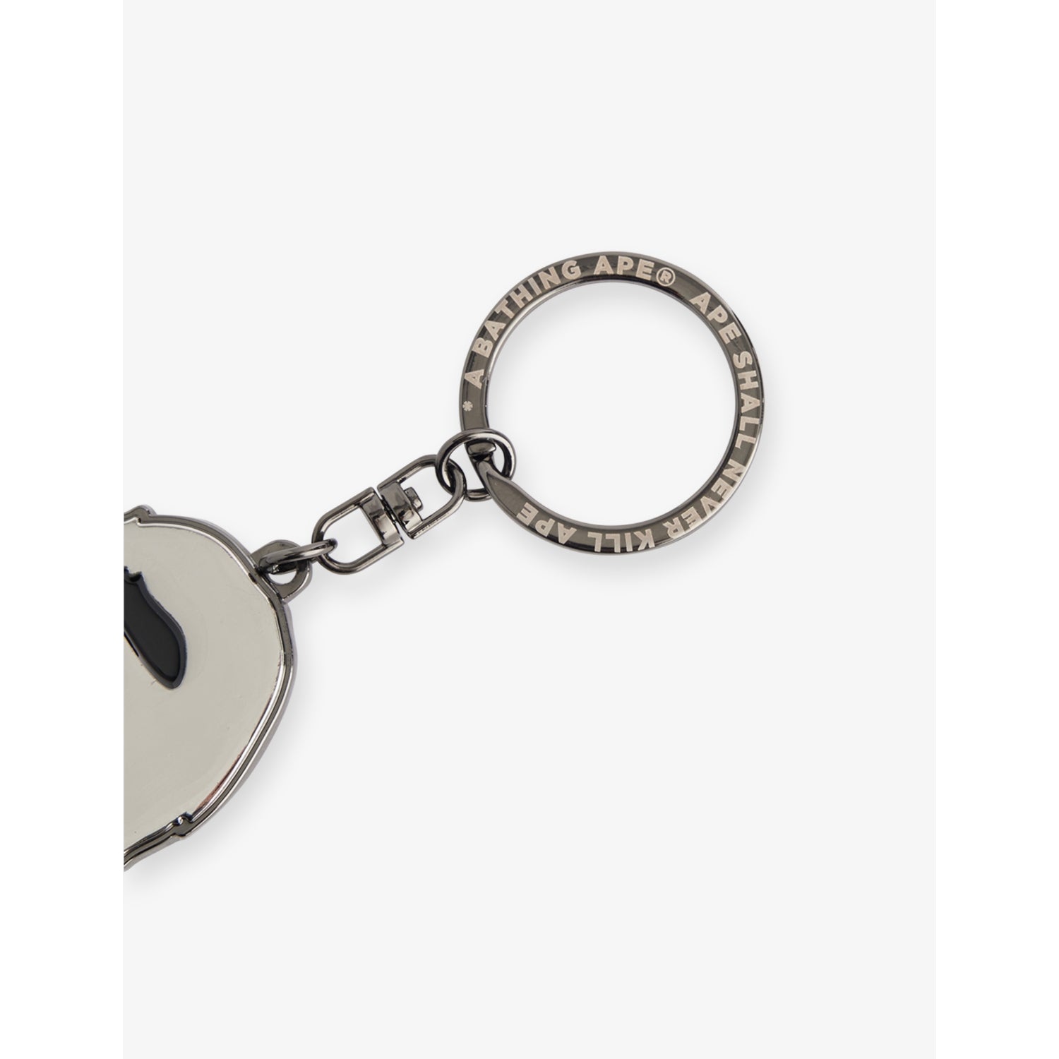 A Bathing Ape keyring with engraved logo, imported from the UK