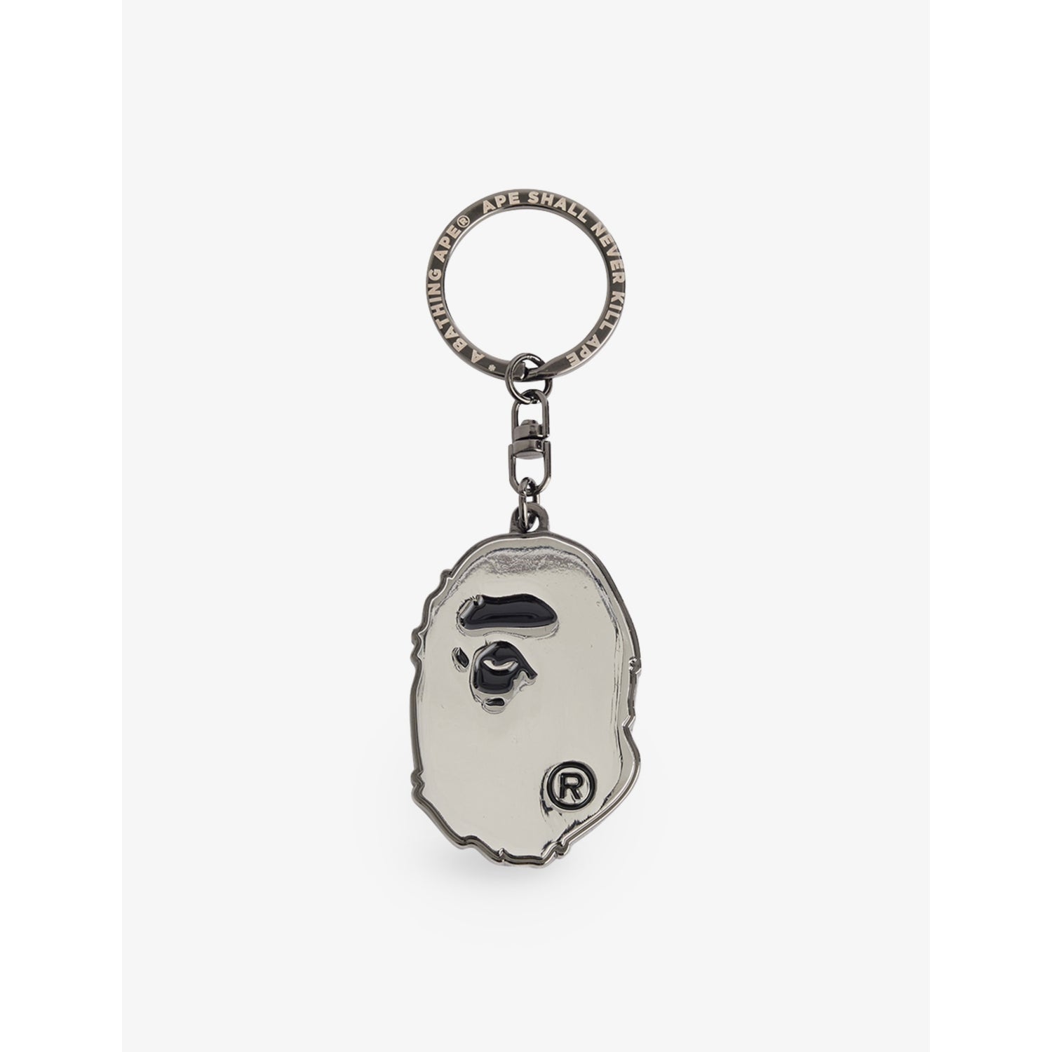 A Bathing Ape keyring with engraved logo, imported from the UK