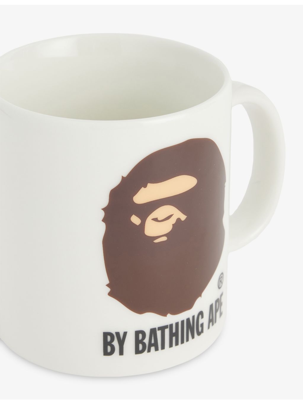 BAPE ceramic mug with graphic logo and glazed finish (British brand)