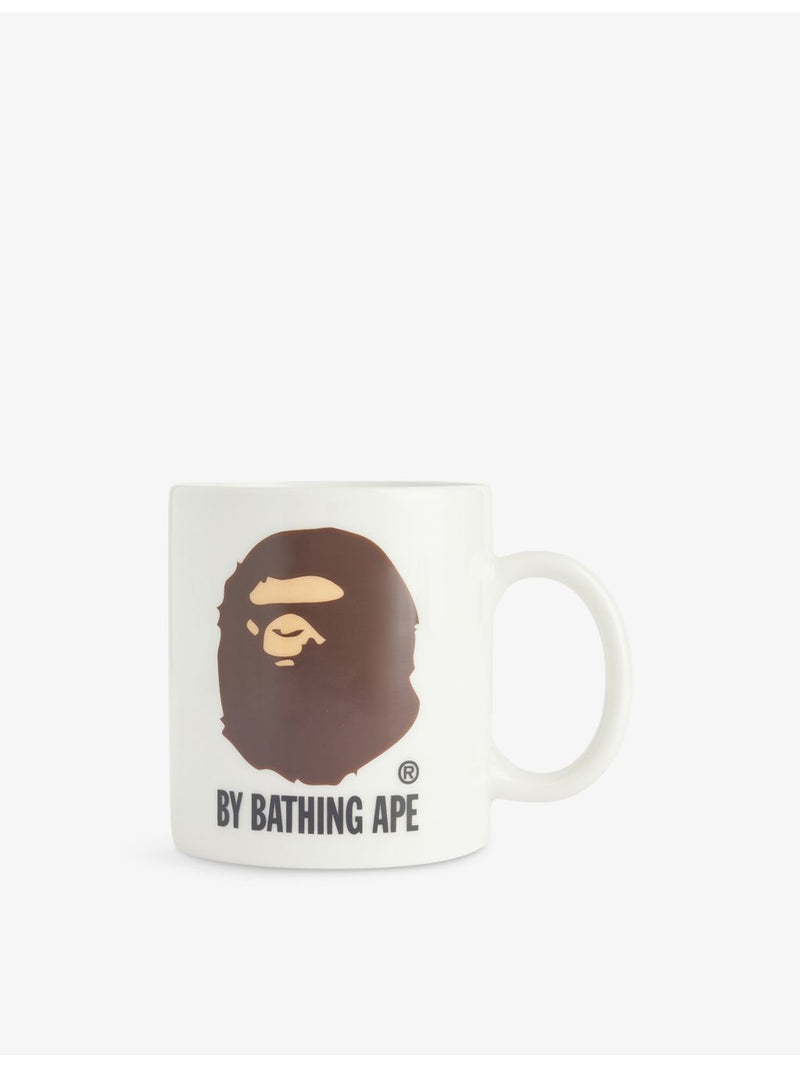 BAPE ceramic mug with graphic logo and glazed finish (British brand)