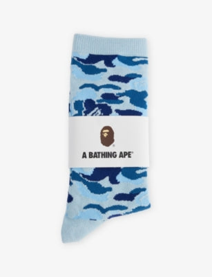 Bathing Ape Camouflage Crew Knit Socks