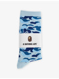 A Bathing Ape camouflage crew socks (British brand)