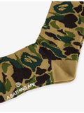 A Bathing Ape camo crew socks, imported from the UK