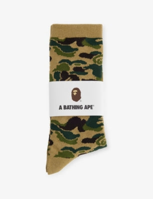Camo Crew Knit Socks - M
