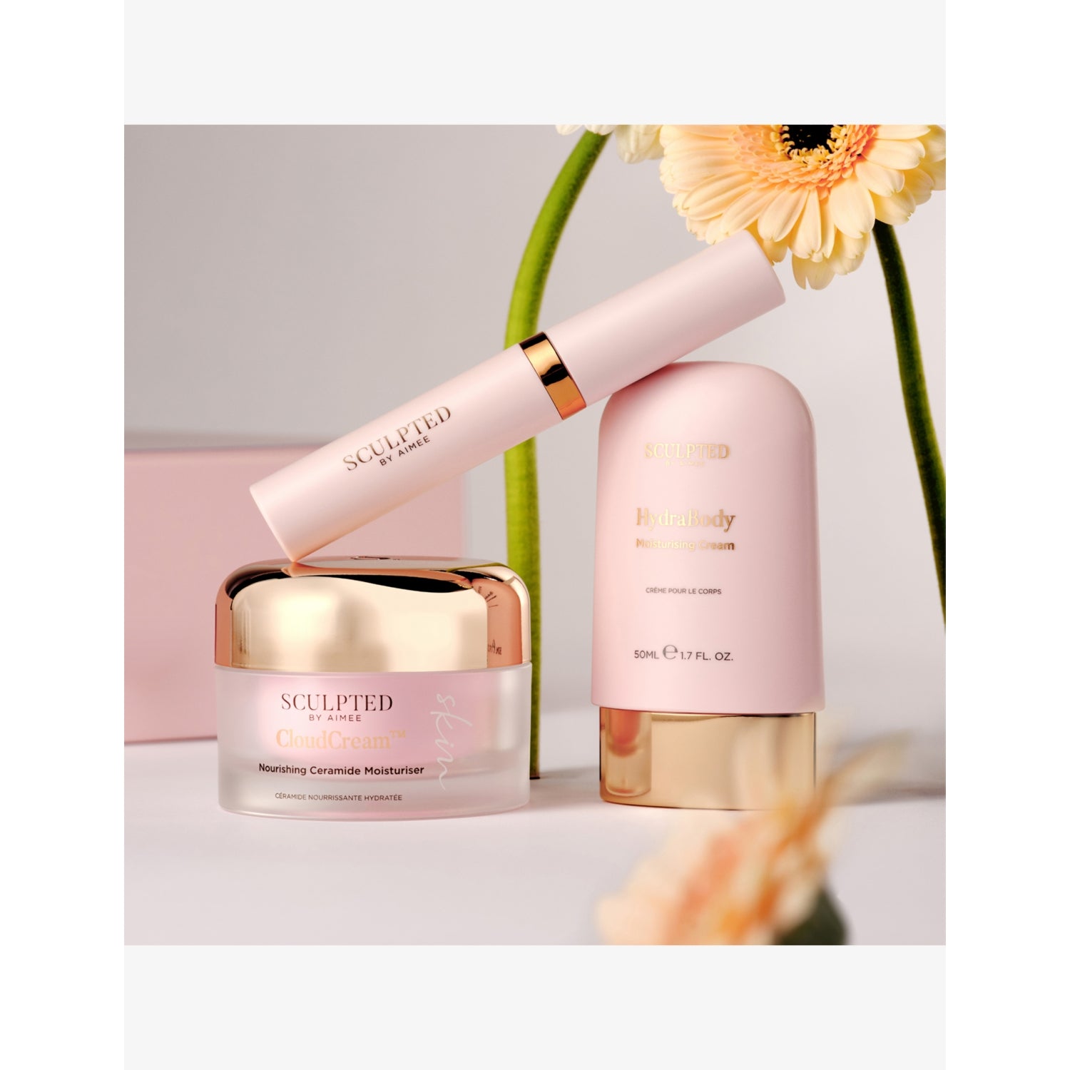 Sculpted by Aimee Radiance Rituals skincare set mini trio (British brand)