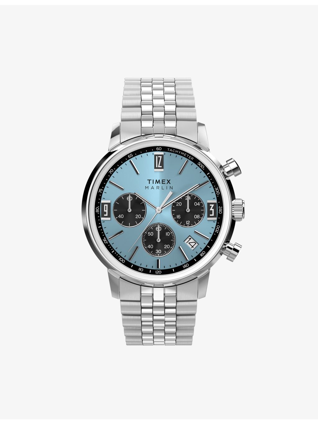 Marlin® Chronograph Tachymeter 40mm Stainless Steel Quartz Watch