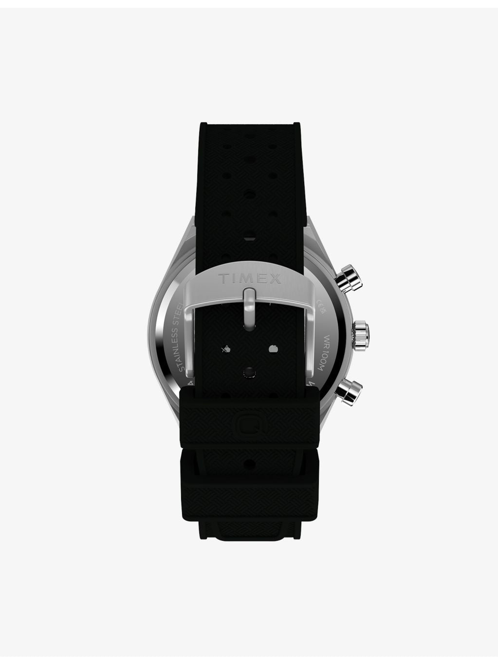 Timex chronograph watch 40mm synthetic rubber strap - British product