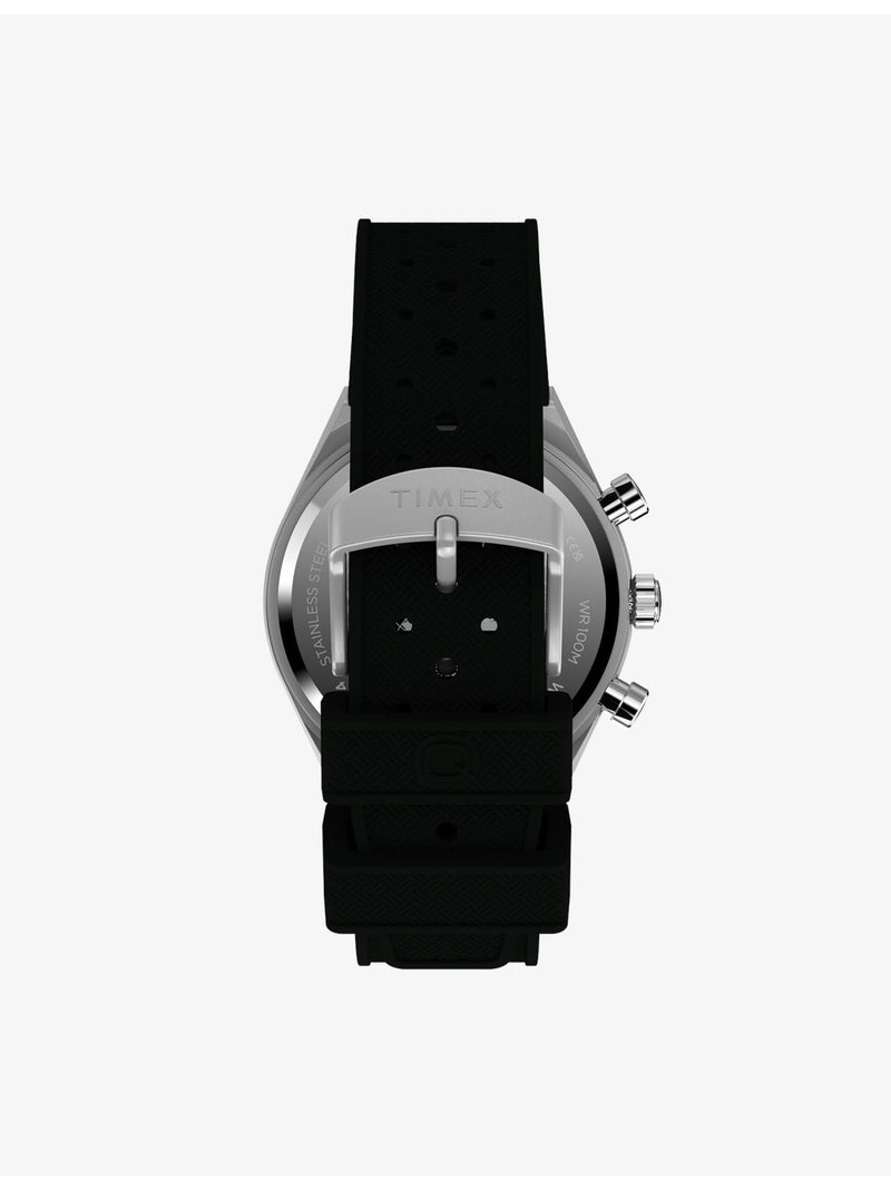 Timex chronograph watch 40mm synthetic rubber strap - British product