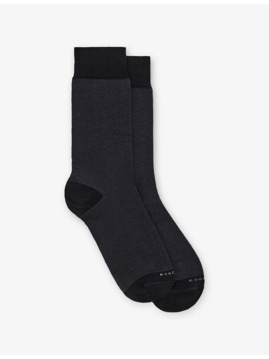 Boggi Milano Oxford stretch cotton-blend crew socks - British product