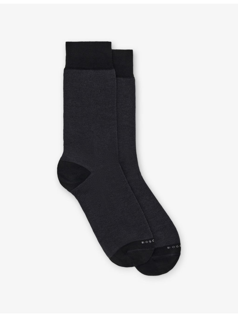 Boggi Milano Oxford stretch cotton-blend crew socks - British product