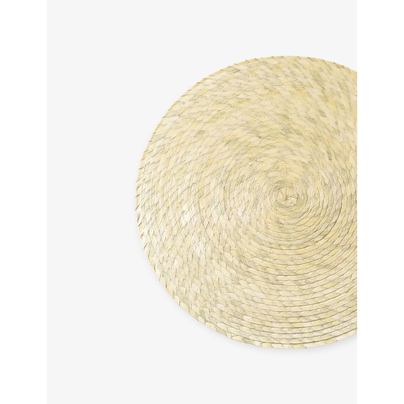 Makaua round woven palm leaf placemat 38cm (British brand)