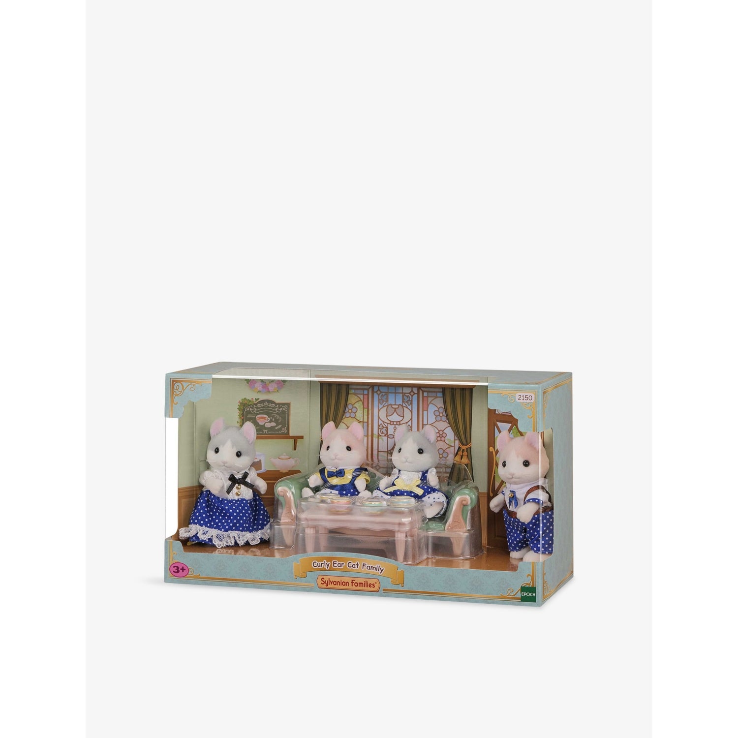 Sylvanian Families Curly Ear Cat playset, imported from the UK