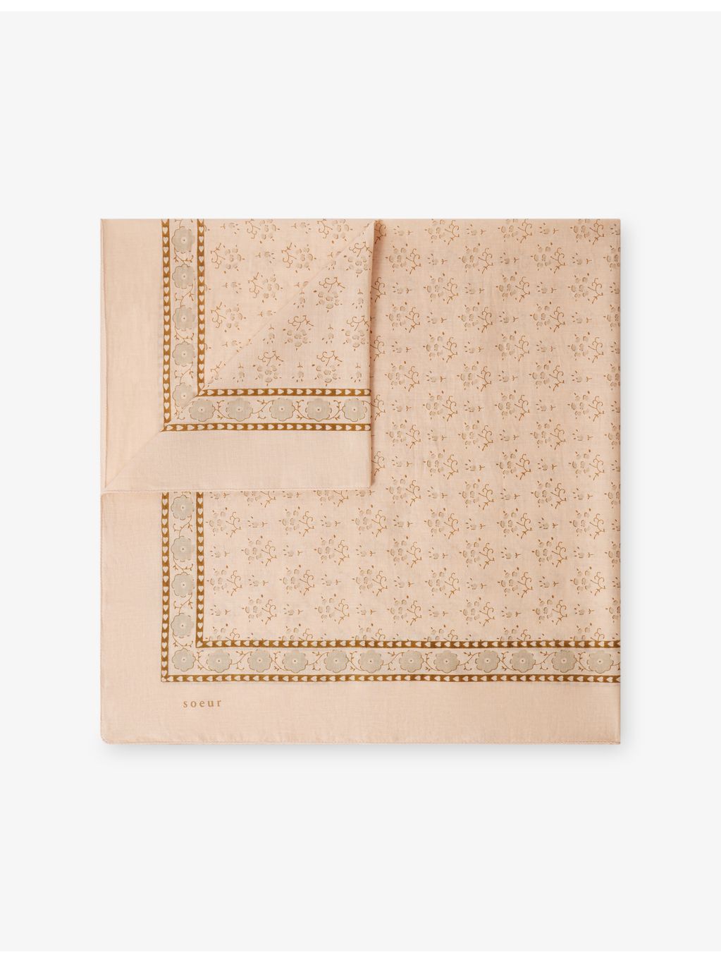 Soeur Classique cotton-voile scarf 100cm, UK version