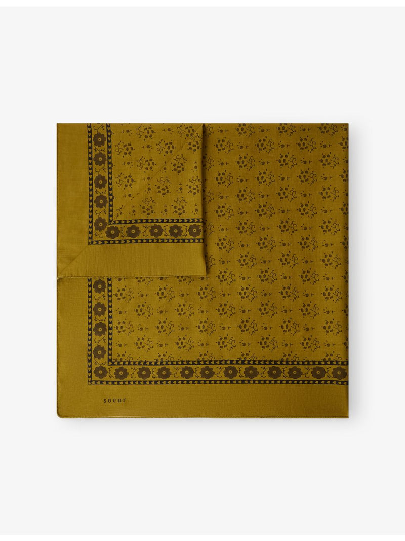 Soeur Classique cotton-voile scarf 100cm, UK version