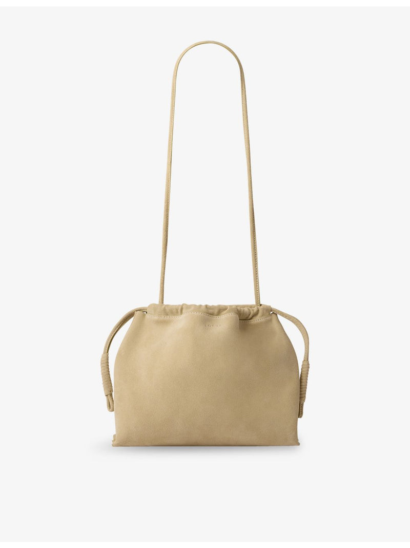 Soeur Suzette suede shoulder bag with drawstring, UK version