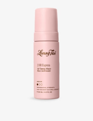 Loving Tan self-tanning mousse 2 HR Express 120ml, imported from the UK