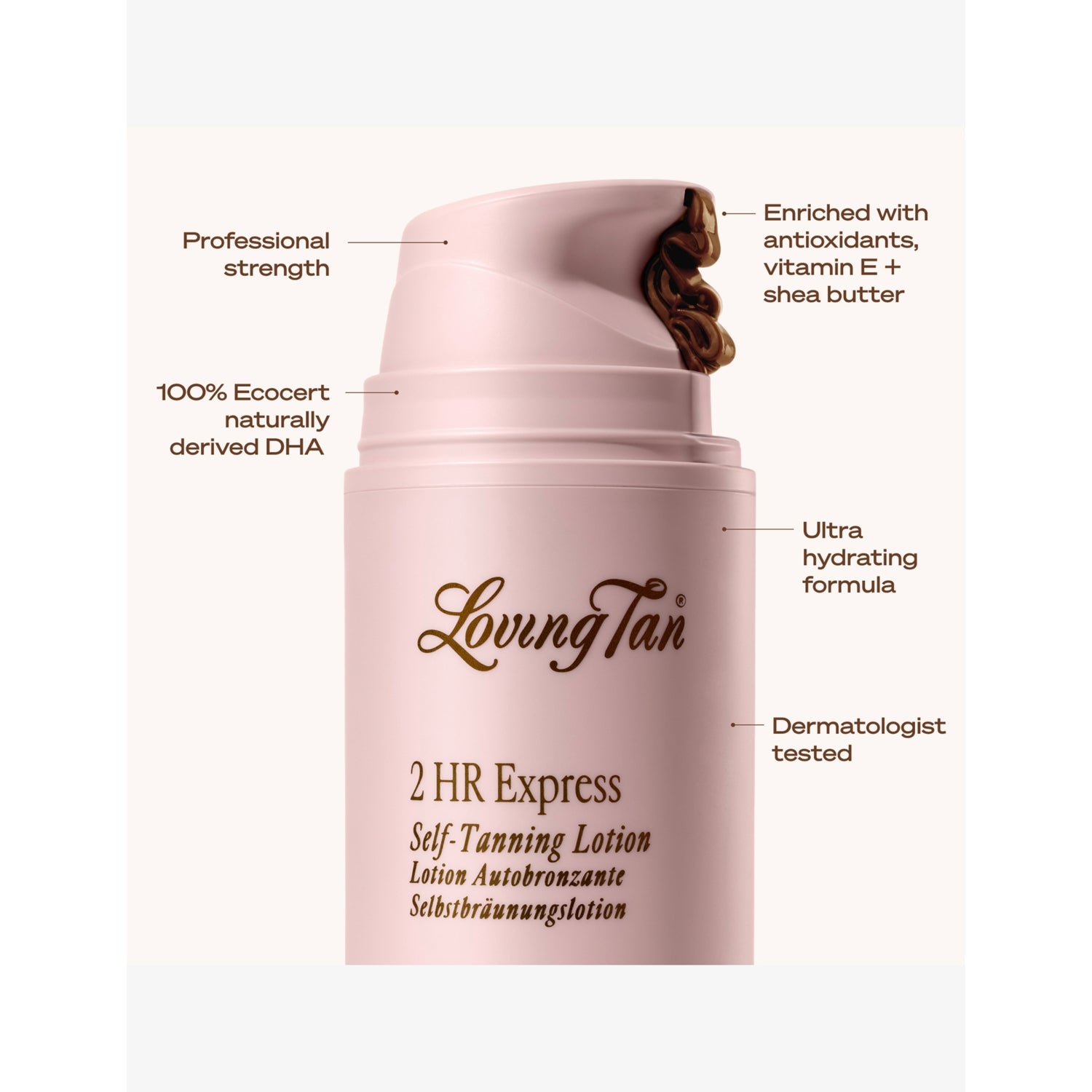 Loving Tan 2 HR Express self-tanning lotion 100ml - British product